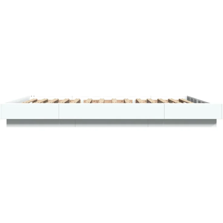 vidaXL Bettgestell Weiß 140x200 cm Holzwerkstoff 3281189 – Bild 5