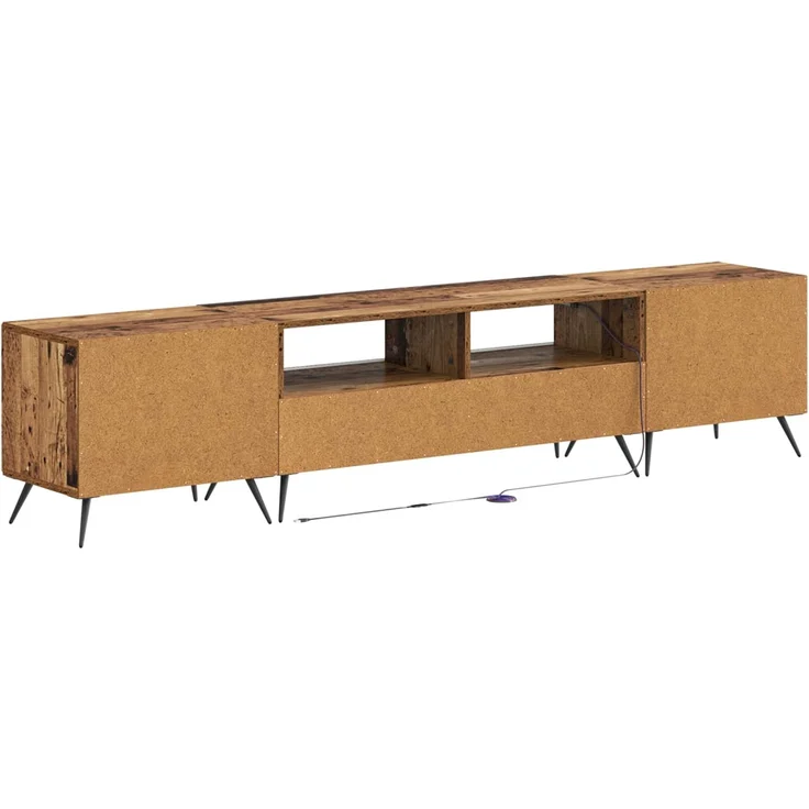 vidaXL LED-TV-Schrank BREDA 3 stk. Altholz Holzwerkstoff 3416930 – Bild 6
