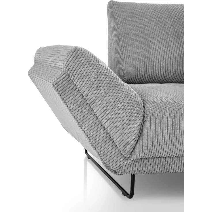DOMO. collection Sofa 700 001, 2-Sitzer mit Federkernpolsterung und Schlaffunktion, verstellbare Armlehnen, 2er Couch, Polstergarnitur, 210 x 97 x 95 cm (BxTxH), creme – Bild 9