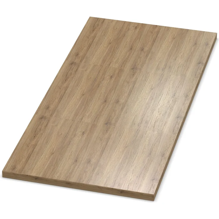 AUPROTEC Tischplatte 19mm Eiche Sanremo Classic 80x80 cm I Spanplatte mit 1mm ABS Kante & PU-Verleimung I melaminharzbeschichtet I elegant & wasserabweisend