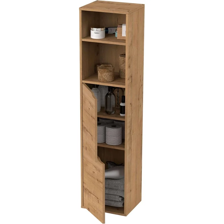 MUEBLES PITARCH Nadia-Säule, Eiche Gold, 150 x 36,5 x 30 cm – Bild 4