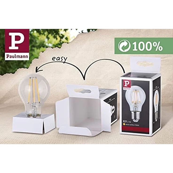 Paulmann 29238 Standard 230V LED Globe 125mm E27 150lm 1800K Rauchglas dimmbar – Bild 6