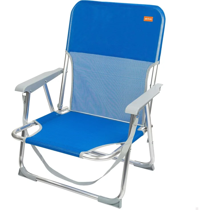 AKTIVE Klappstuhl aus Aluminium 55x55x70 cm Marineblau