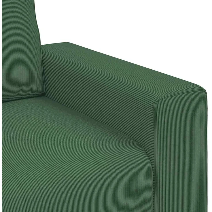 vidaXL Zweisitzer-Sofa Dunkelgrün 160x77x82 cm Cordstoff 4105197 – Bild 6