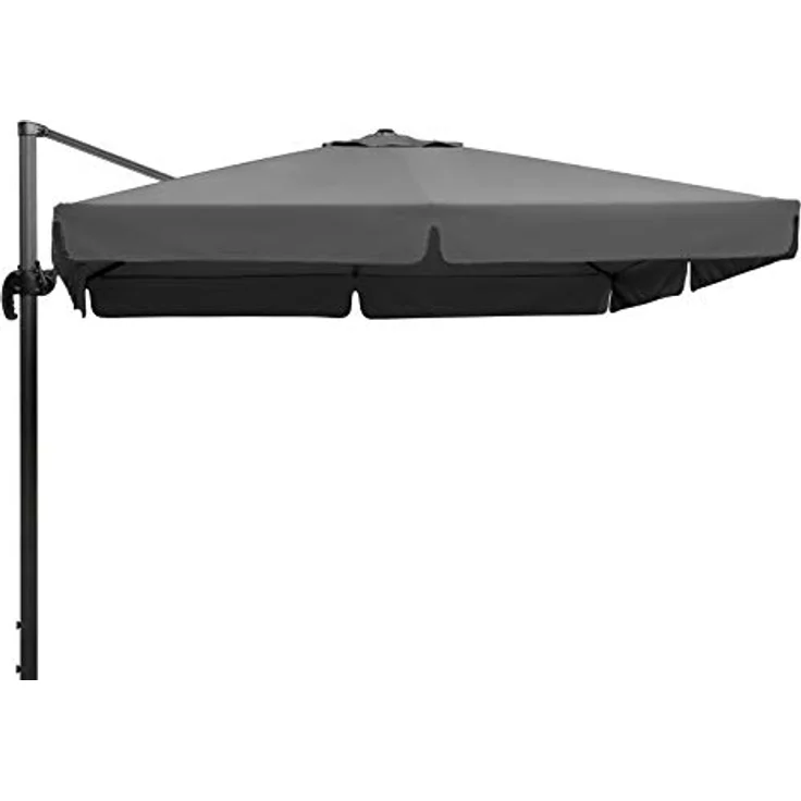 Sonnenschirm Rhodos 300x300/8 quadratisch, ca. 300 x 300 cm anthrazit – Bild 2