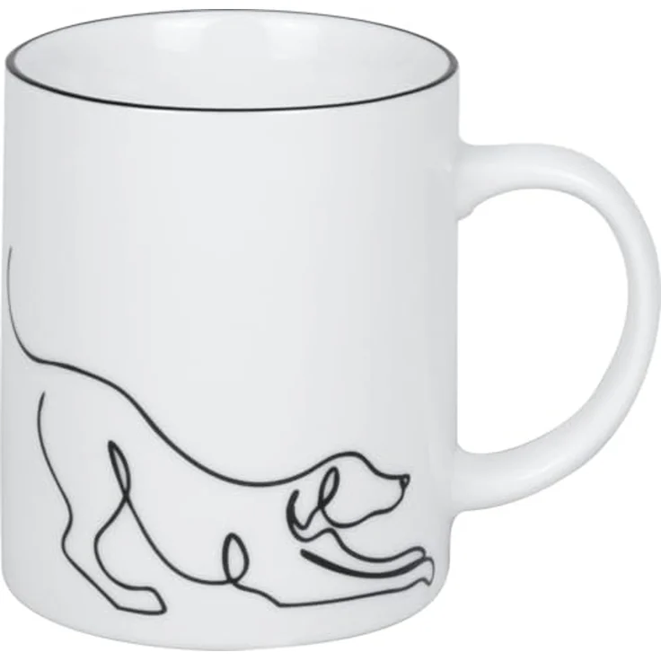 KÖNITZ 1110023017 Becher Hommage à Picasso - Le Chien (Der Hund) 300 ml aus Porzellan – Bild 1