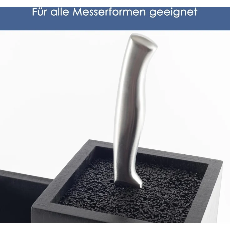 Hanseküche Messerblock Messerblock Quadratisch (1tlg), Messerhalter ohne Messer – Bild 6