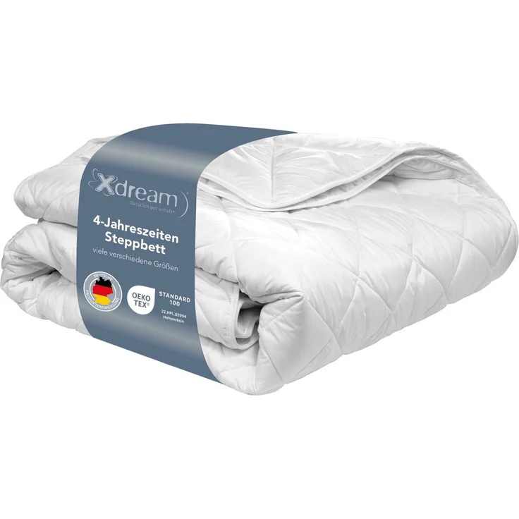 XDREAM Microfaserbettdecke Pure, Bettdecke - 4-Jahreszeiten, Ganzjahres, Winter & Sommer, Füllung: Hohlfaser-Polyesterfüllung, Bezug: Polyester, allergikerfreundlich, atmungsaktiv, temperaturausgleichend, 135x200 cm – Bild 1