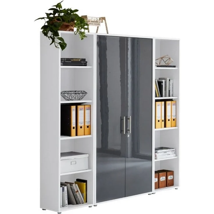 BMG Möbel Aktenschrank Office Edition 3 (Schrankwand Set, 3tlg) abschließbar, matt oder Hochglanz lackiert – Bild 4