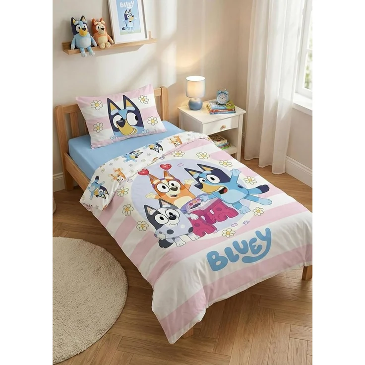 Bluey, Bingo & Muffin Baby Bettwäsche Set 2 tlg. 100x135 cm Baumwolle – Bild 2