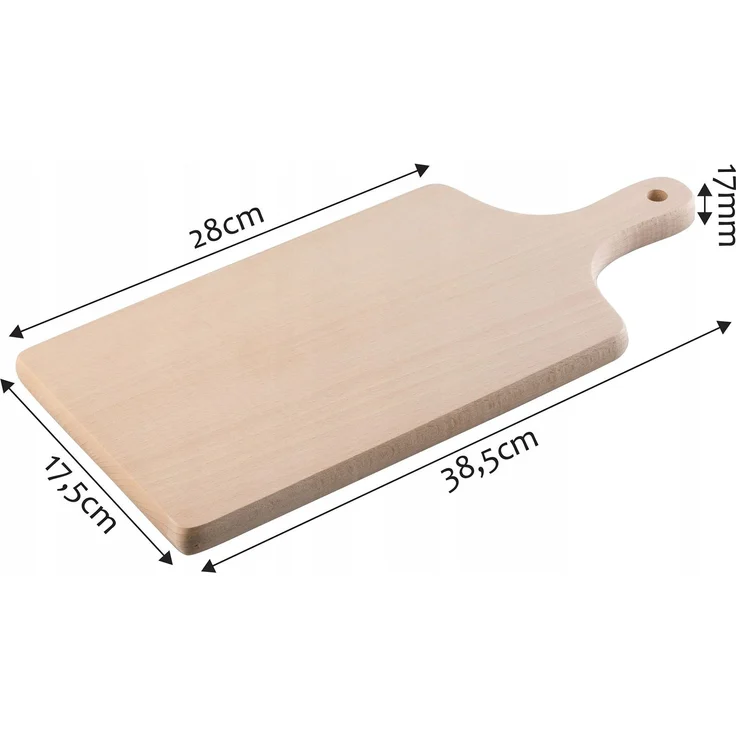 KADAX Küchenschneidebrett aus Holz, 28 x 17,5 cm – Bild 2