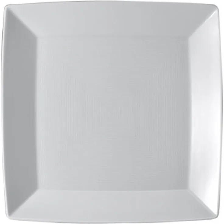 Platte quadratisch flach 27 cm Loft Weiss Thomas Porzellan Servierplatte - Mikrowelle geeignet, Spülmaschinenfest