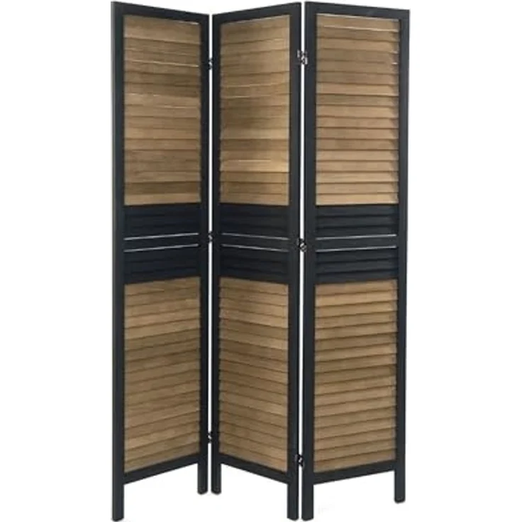 DESIGN DELIGHTS Paravent RAUMTEILER "CHALET", 3-teilig, 170x40 cm, Vintage Paravent – Bild 2