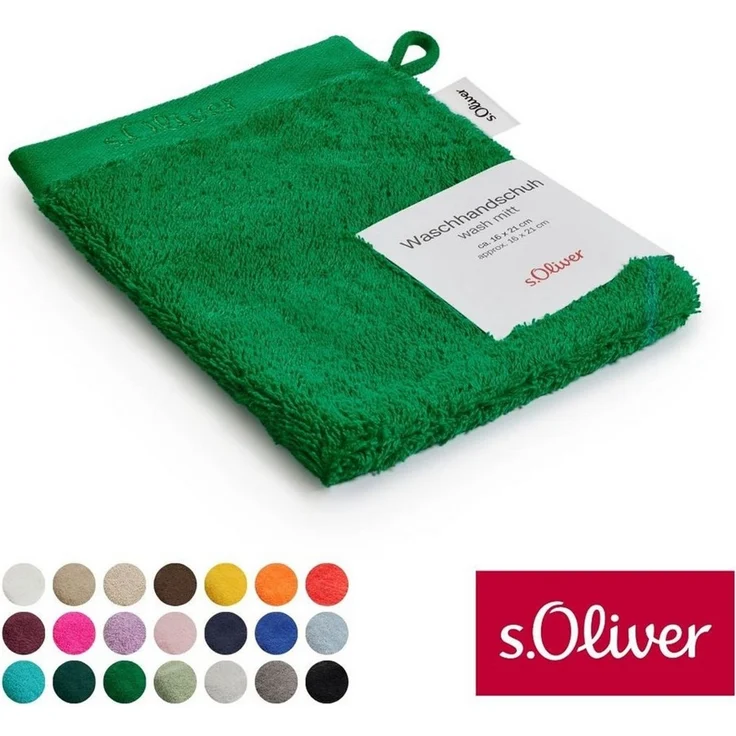 s.Oliver Waschhandschuh s.Oliver, Premium Qualität, 600 gr/m², auch als Sets erhältlich, Walkfrottier (1-St), große Farbauswahl, auch als Duschtuch, Handtuch, Gästetuch – Bild 1