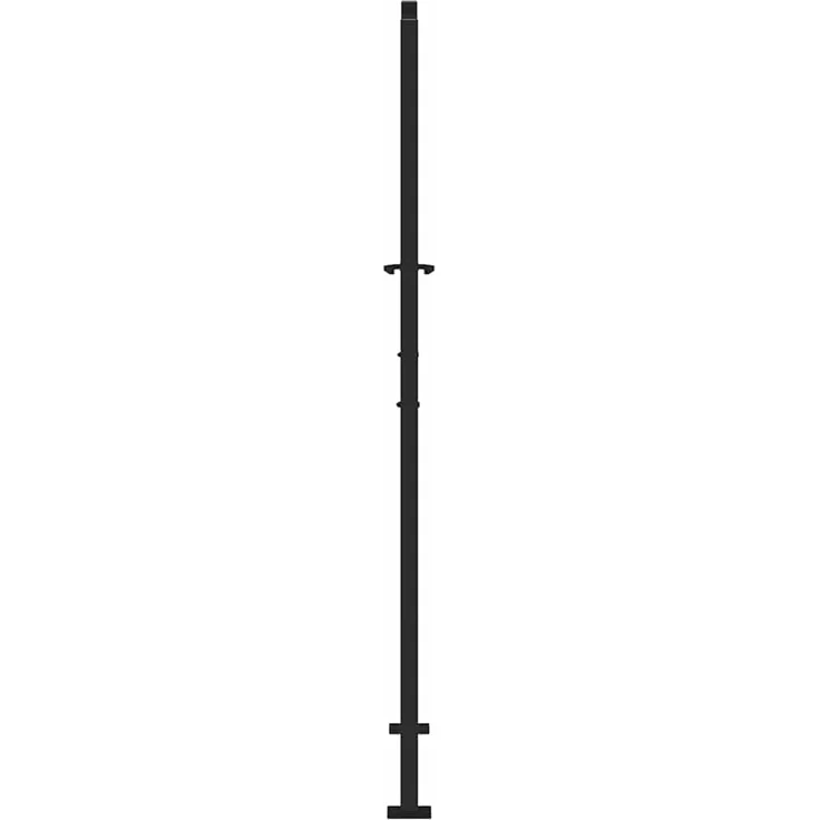 vidaXL Gartentor Schwarz 100x175 cm Stahlblatt-Design 4100962 – Bild 5