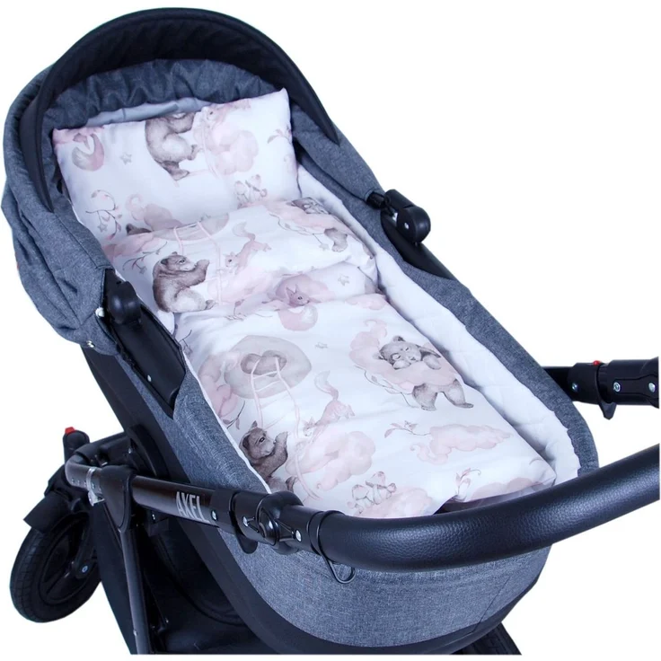 BabyLux Babybettbezug BABYLUX 2tlg. Set BEZUG Kinderwagen Bettbezug Bettwäsche Wiege 60x78 cm, 128. Bär Rosa 60 x 78 cm – Bild 3