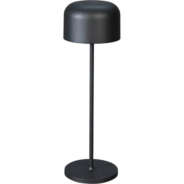 Akku Tischleuchte LILLE per USB aufladbar, Schwarz Höhe 36cm – Bild 2