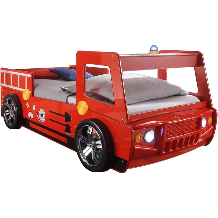 Autobett >Spark< in rot - 214,5x98x112cm (BxHxT) – Bild 2