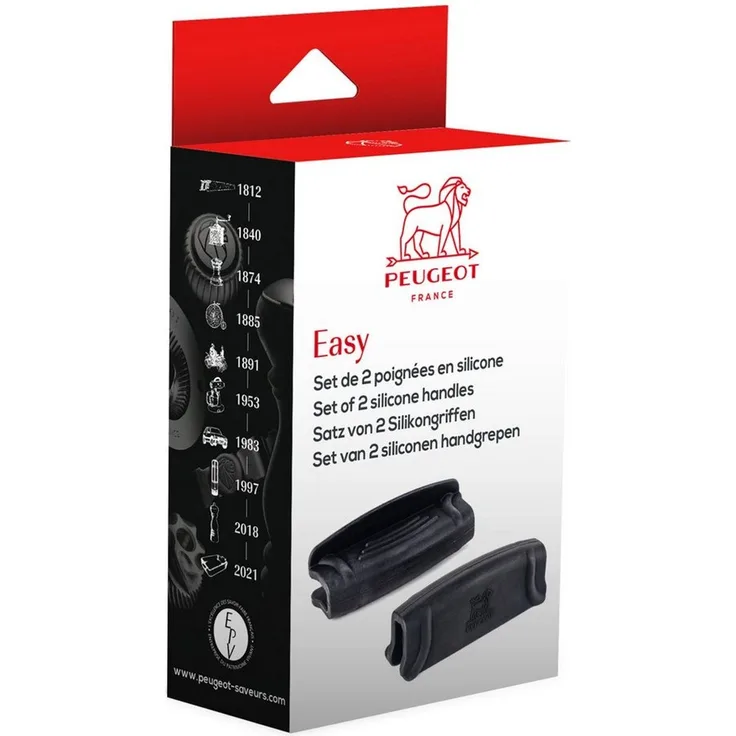 PEUGEOT Auflaufform 2er Set Silikongriffe EASY Für Auflaufformen Topflappen Hitzebeständig, Silikon