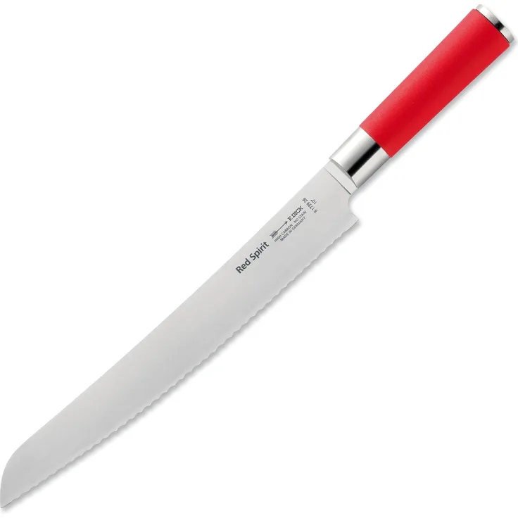 Friedrich Dick 'Red Spirit' Brotmesser, Stahl / Kunststoff rot, 26 cm