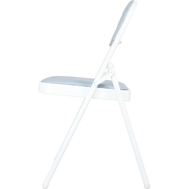 HTI-Living Wedigo Kunstleder Grau-Weiß 6er-Set Klappstuhl – Bild 3