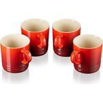 Le Creuset Becher 350 ml 4er-Set Kirschrot
