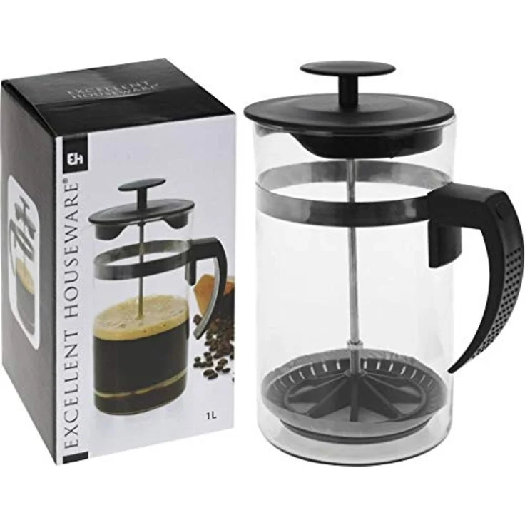 Excellent Houseware Kaffe-/Teezubereiter mit Deckel Glas 1 l – Bild 5