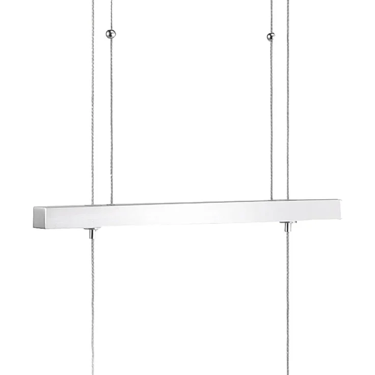 LED Hängeleuchte, Stahl, Glas satiniert, dimmbar, L 110 cm – Bild 5