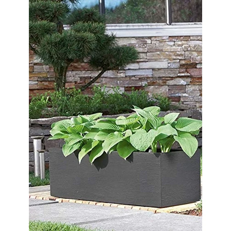 Pflanzwerk® Pflanzkübel Premium Kunststoff Blumenkübel Frostsicher mit Lotus-Effekt - GARANTIE, 2. Jahre Garantie - Frostsicher - Wurzelschutz - Nachhaltig - Eckig - – Bild 5