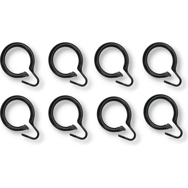 nodeko Duschvorhangringe Duschmantelringe Innendurchmesser 35 mm, für Duschvorhangstangen, (Packung, 8-St), einfacher Wechsel – Bild 2