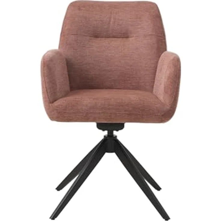 Armlehnstuhl >ROXANA< drehbar, Wipp-Relax-Funktion Rosa, Stoff-Brego - 57,5x88x62cm (BxHxT) – Bild 3