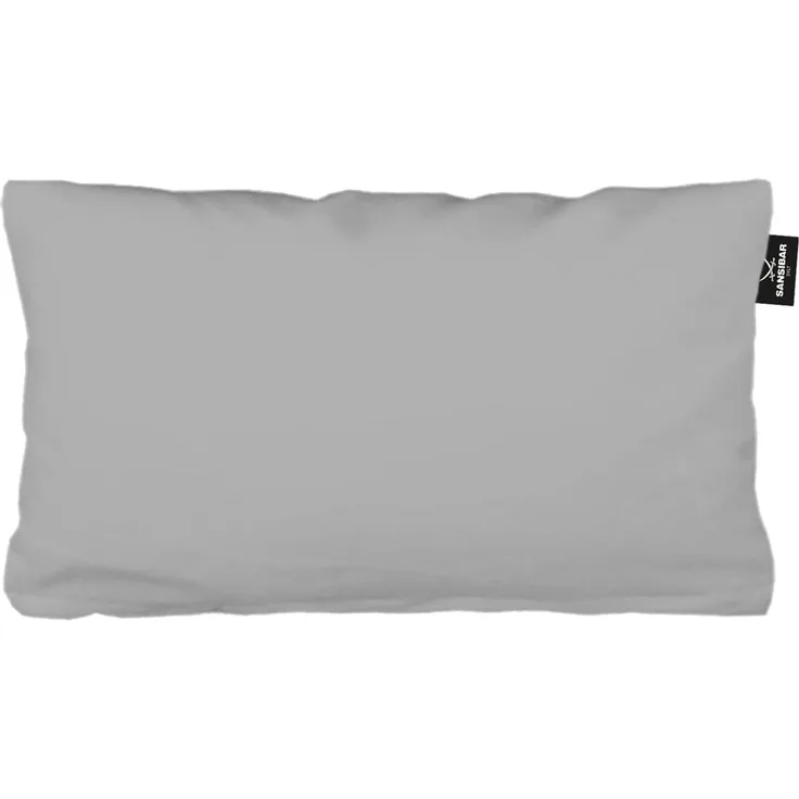Sansibar Sylt Kissenhülle Kissenhülle Uni Jersey Kissenhülle, 40x80 cm, mit edlem Sansibar Fähnchen am Steg, perfekter, faltenfreier Sitz