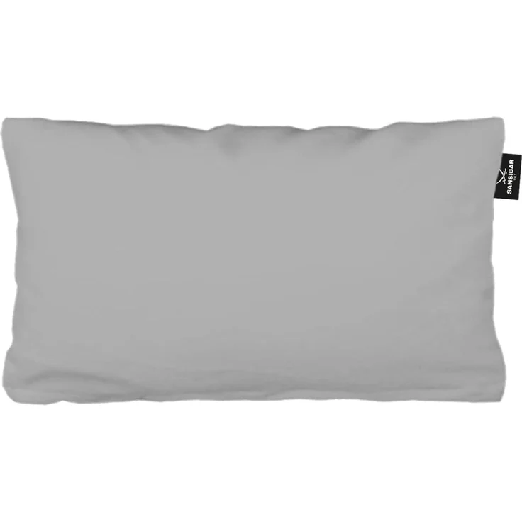 Sansibar Sylt Kissenhülle Kissenhülle Uni Jersey Kissenhülle, 40x80 cm, mit edlem Sansibar Fähnchen am Steg, perfekter, faltenfreier Sitz