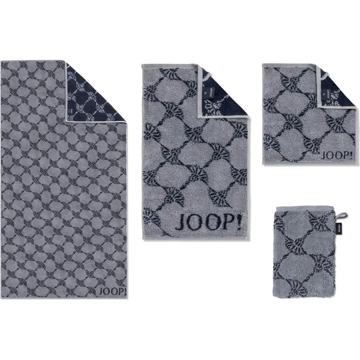 JOOP! Handtücher Classic Cornflower Denim 1611 19, Waschhandschuh 16x22 cm