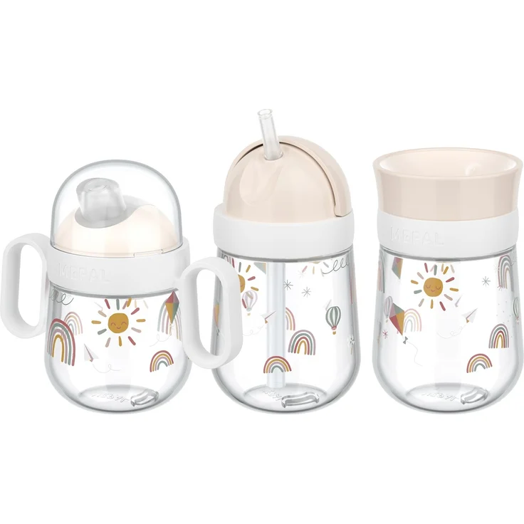 Mepal MIO Trinklernbecher Set 3-teilig Sunshine & Rainbow (2025) – Bild 1