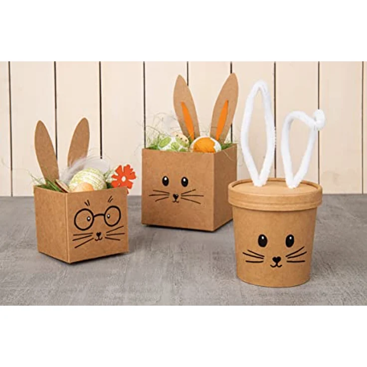 Faltschachtel, FSC Mix Credit, 7,5x7,5x7,5cm, Set 6Stück, kraft – Bild 5