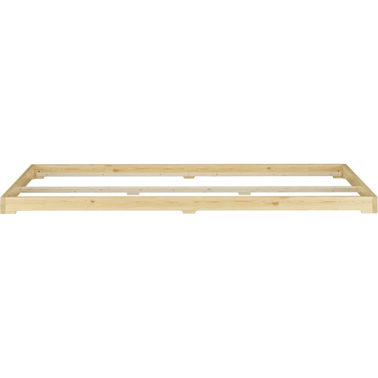 Futonbett bodenbett extra niedriges Studentenbett 160x200 Kiefer lackiert V-60. 47K-16 – Bild 8