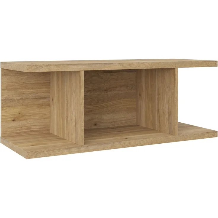 Carryhome 'TINO OFFICE' Aufsatzregal breit Zubehör, MDF Eiche, 105 x 40.4 x 40.3 cm, mit 2 Fächern