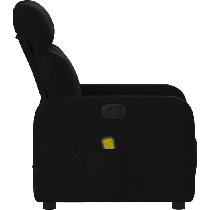 vidaXL Massage-Relaxsessel, Stoff, Schwarz 3206865 – Bild 7