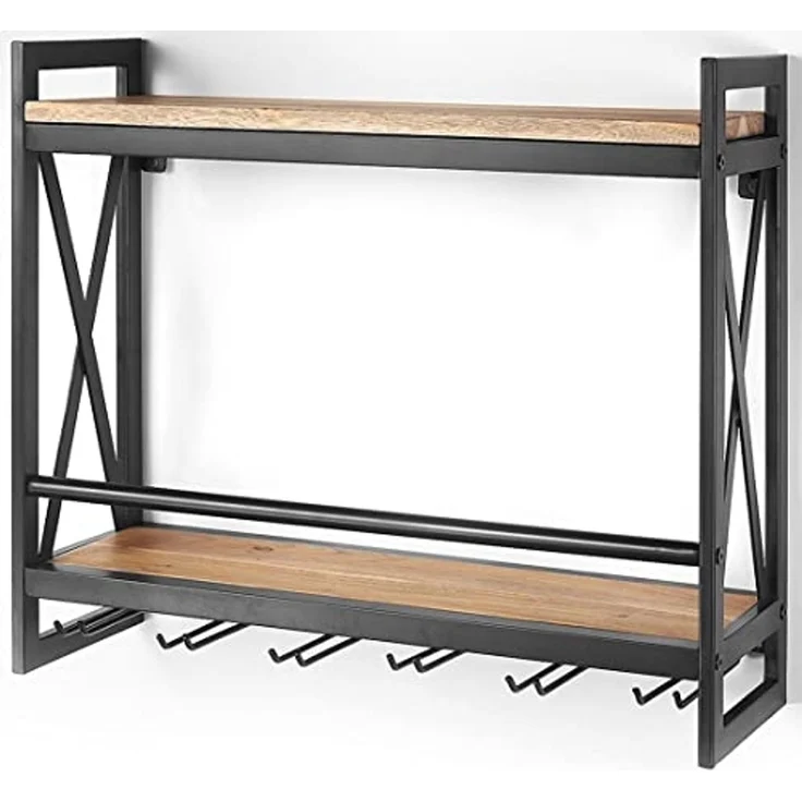 Kobolo Regal Wandregal ACOLON aus Metall und Mangoholz – Bild 2