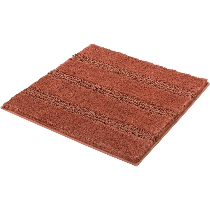 Kleine Wolke Badematte Monrovia, Höhe 23 mm, rutschhemmend beschichtet, fußbodenheizungsgeeignet, Kunstfaser, rechteckig, Badteppich, Uni Farben, gestreift, aus Mikrofaser, waschbar