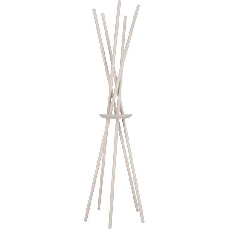 Kleiderständer Walk aus massiver Buche, modernes Design, hellgrau lackiert, von Jan Kurtz – Bild 1