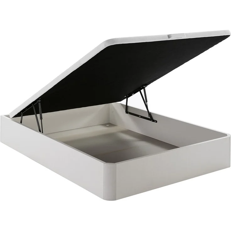 Vente-unique - Set 140 x 190 cm weißer Bettkasten + Schaumstoff und Gel-Memory-Matratze 7 Zonen 22cm Höhe - SOMIRA von YSMÉE – Bild 9