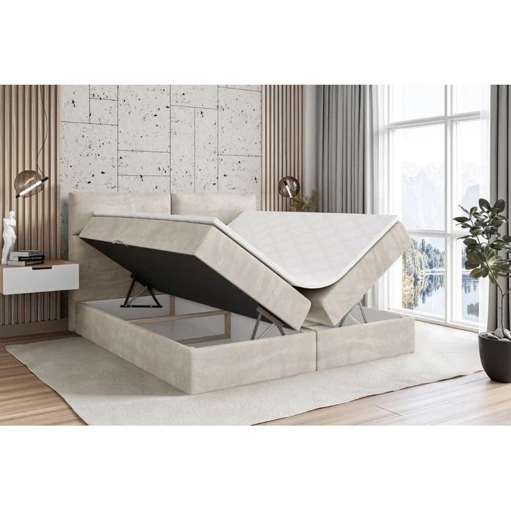 ALTDECOR Boxbett BOXI3 (Multipocket-Matratze H4, H3 Matratze Bonellfederung, Topper, Kopfteil) – Bild 3