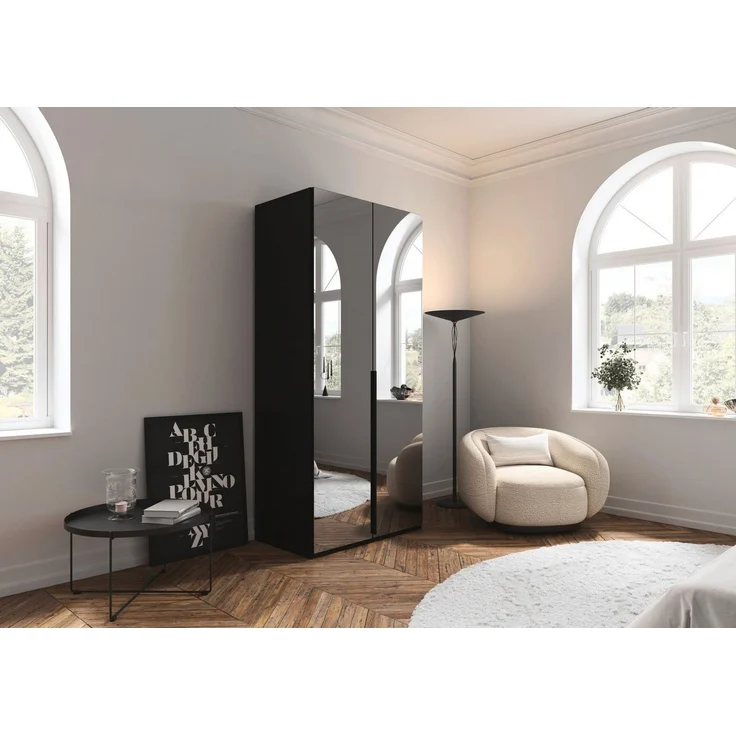 LeGer Home by Lena Gercke Kleiderschrank Schrank Garderobe Ankleide Schlafzimmer Flur SERINA Eyecatcher (3 verschiedene Ausstattungen BASIC/CLASSIC/PREMIUM (inkl. SOFT-CLOSE) in 6 Breiten (101 - 401 cm) mit Front Glas oder Dekor MADE IN GERMANY – Bild 2
