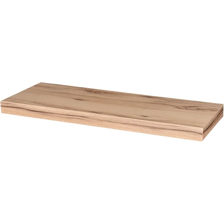 Levandeo® Wandregal, Wandboard Bobby 60cm Kernbuche - Wandregal Regal Board Bord