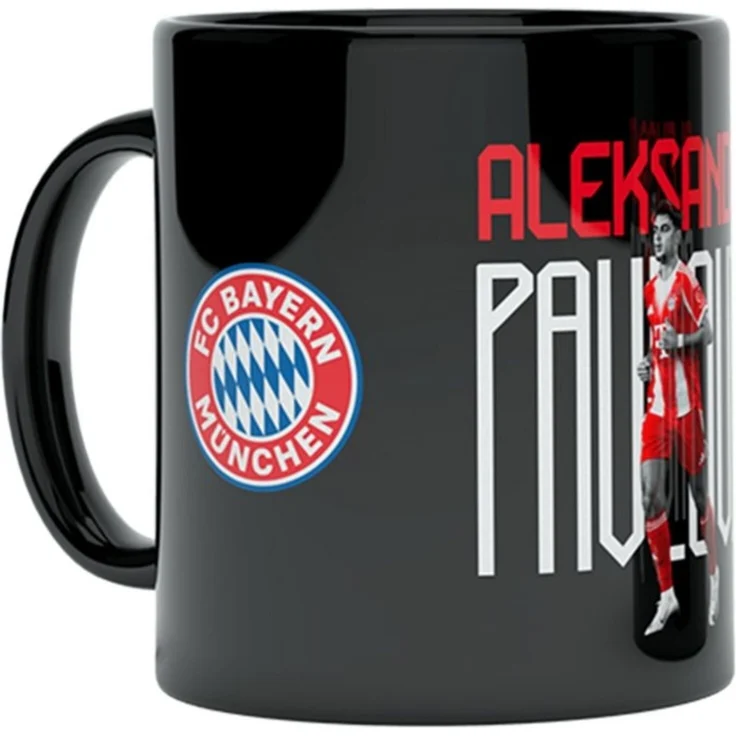 FC Bayern München Tasse FC Bayern München I Tasse Pavlović 0,3 l I Schwarz, Keramik – Bild 1