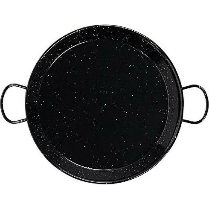 Tiefe Pfanne mit Griffen Vaello Schwarz (Ø 50 cm)
