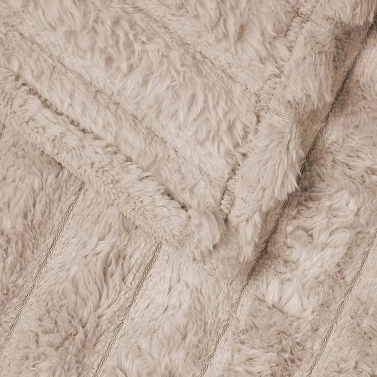 vidaXL Überwurfdecke Beige 200 x 150 cm Fleece 42016822 – Bild 5