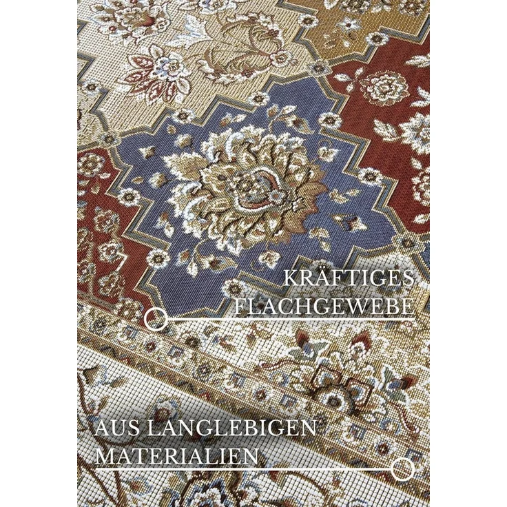 Villeroy & Boch Outdoorteppich Pierre, rechteckig, Höhe: 3 mm, Outdoor, Flachgewebe, wetterfest, Balkon, Garten, Klassisch, Terrasse – Bild 2